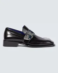 Burberry Loafers Shield EKD aus Leder Schwarz