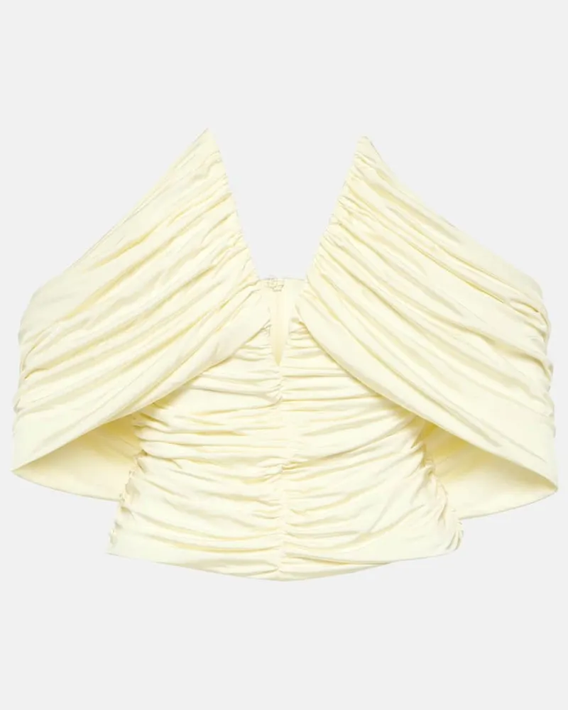 Magda Butrym Off-Shoulder-Top Weiß