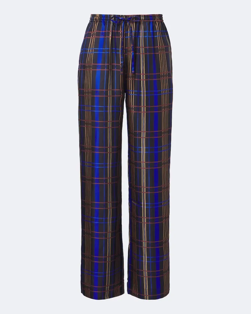 ASCENO Hose Aurelia aus Seidentwill Multicolor