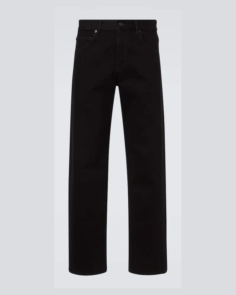 The Row High-Rise Straight Jeans Vasil Schwarz