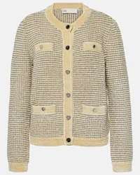 Tory Burch Cardigan Kendra aus Samt Multicolor