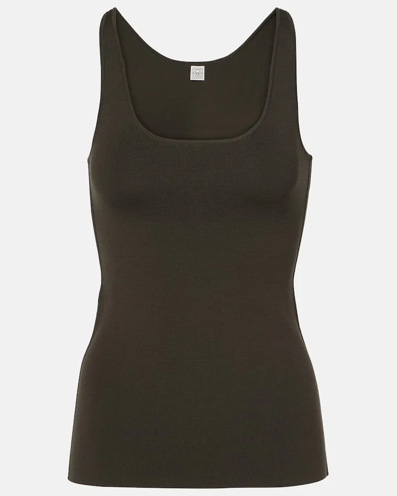 Totême Top aus Jersey Braun