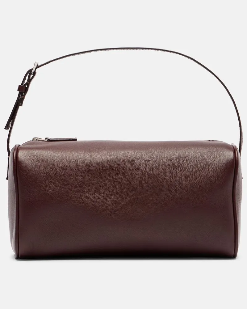 The Row Tote Bag '90s Small aus Leder Burgunderrot