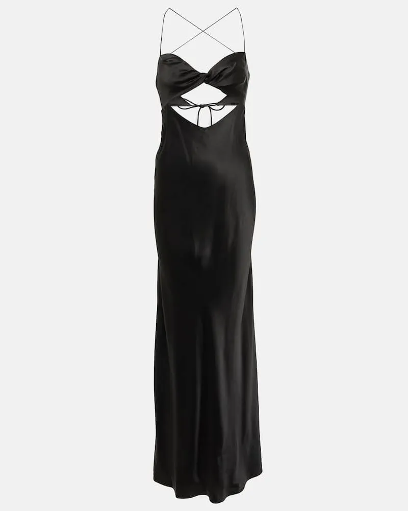 The Sei Robe aus Seide Schwarz