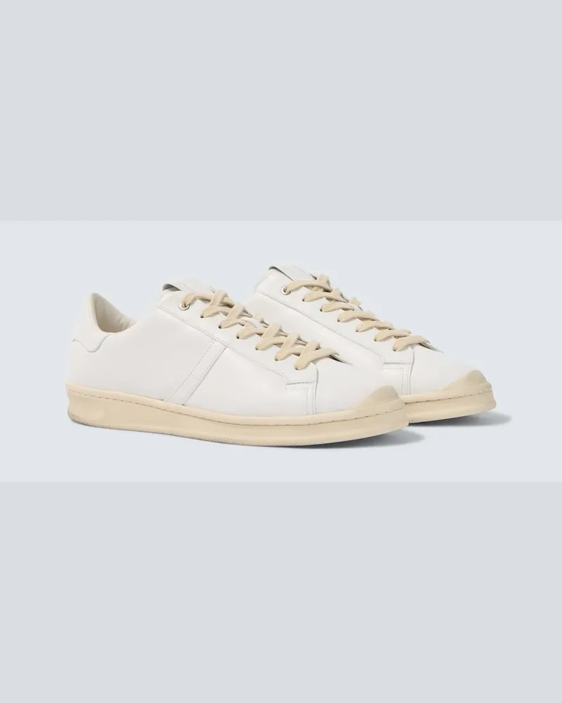 Jil Sander Low-Top-Sneakers aus Leder Weiß