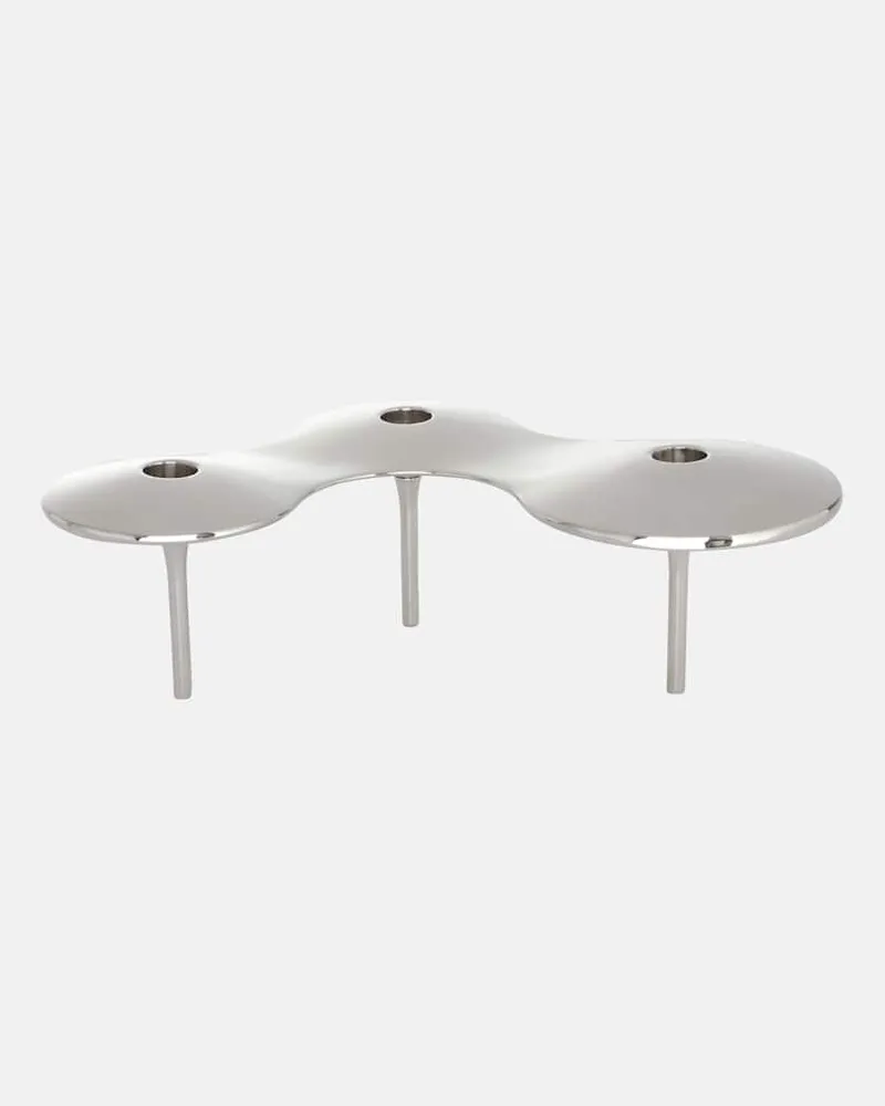 Zaha Hadid Design Kerzenständer Cell Large Silber