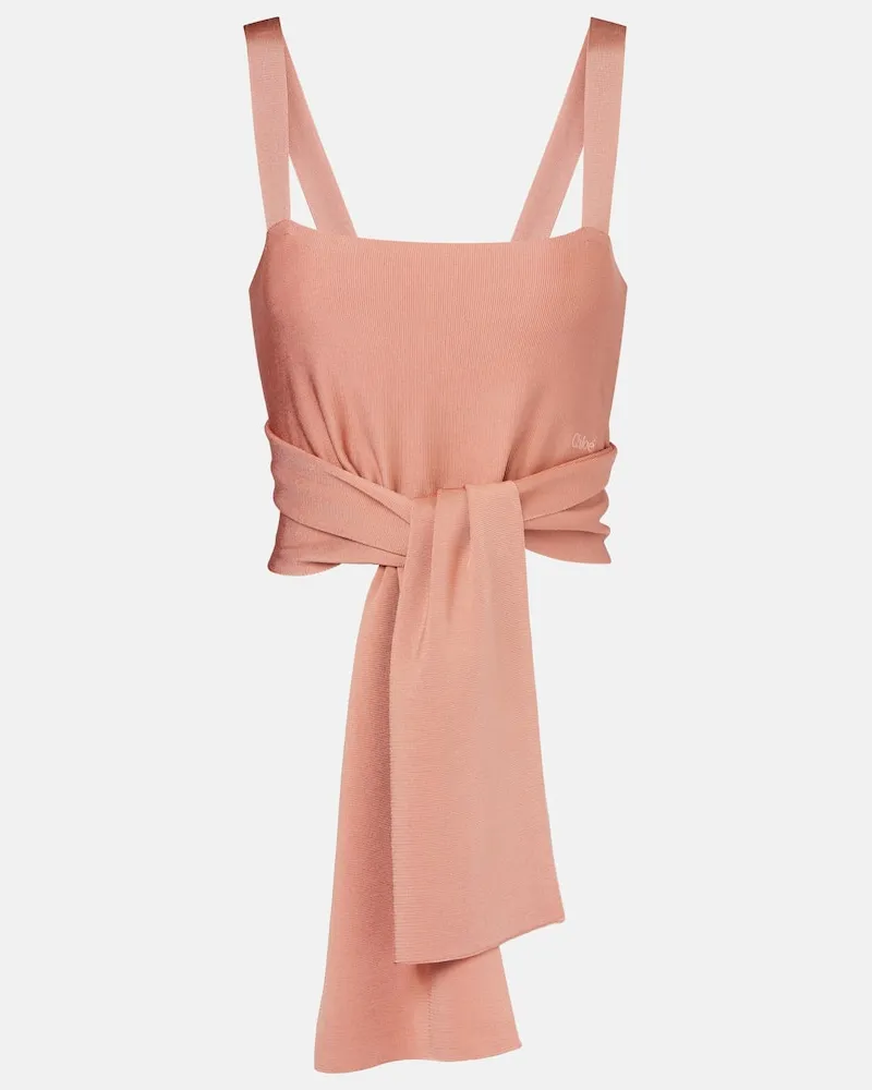 Chloé Chloé Cropped-Top Pink
