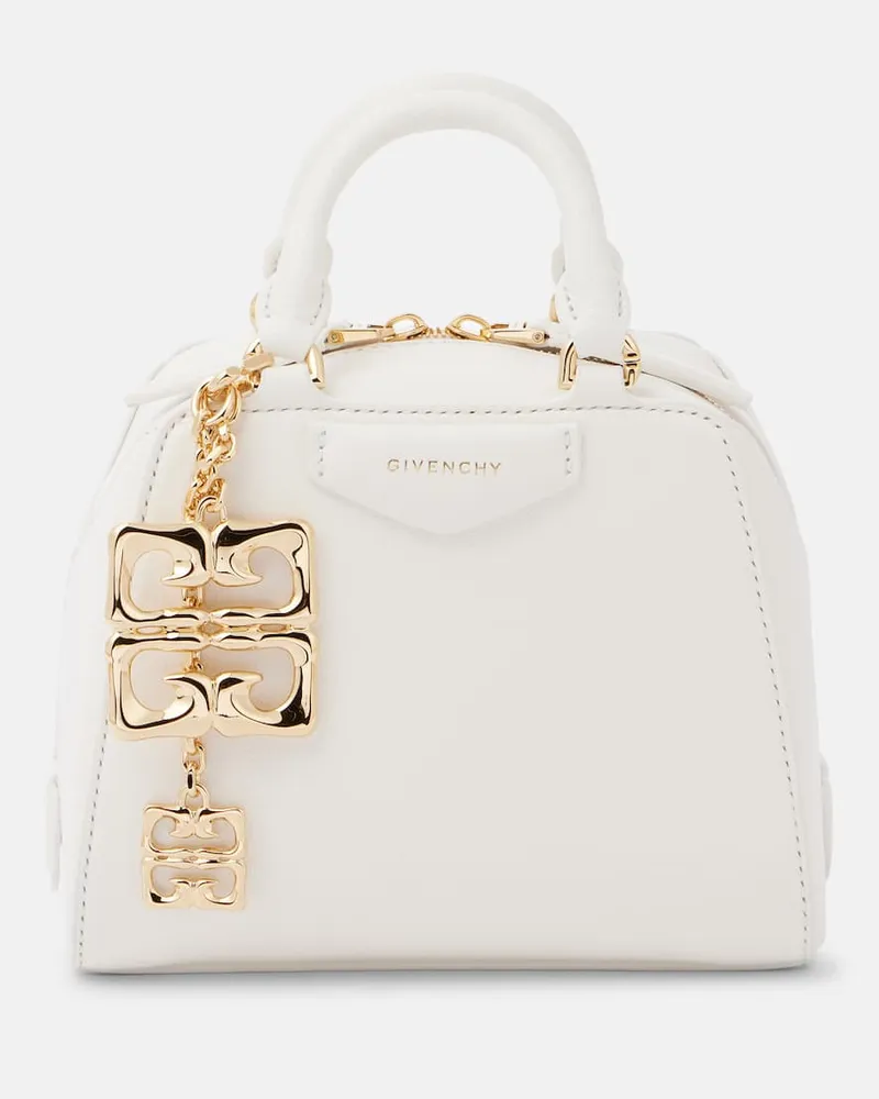 Givenchy Tote Bag Antigona Cube Nano aus Leder Weiß