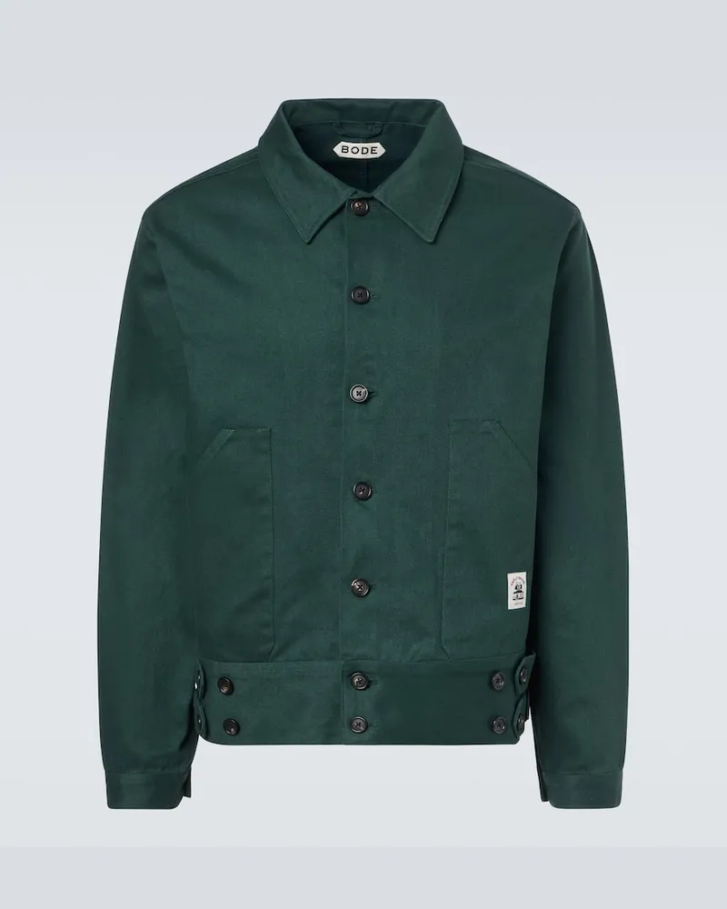 BODE Jacke Knolly Brook aus Baumwoll-Twill Grün