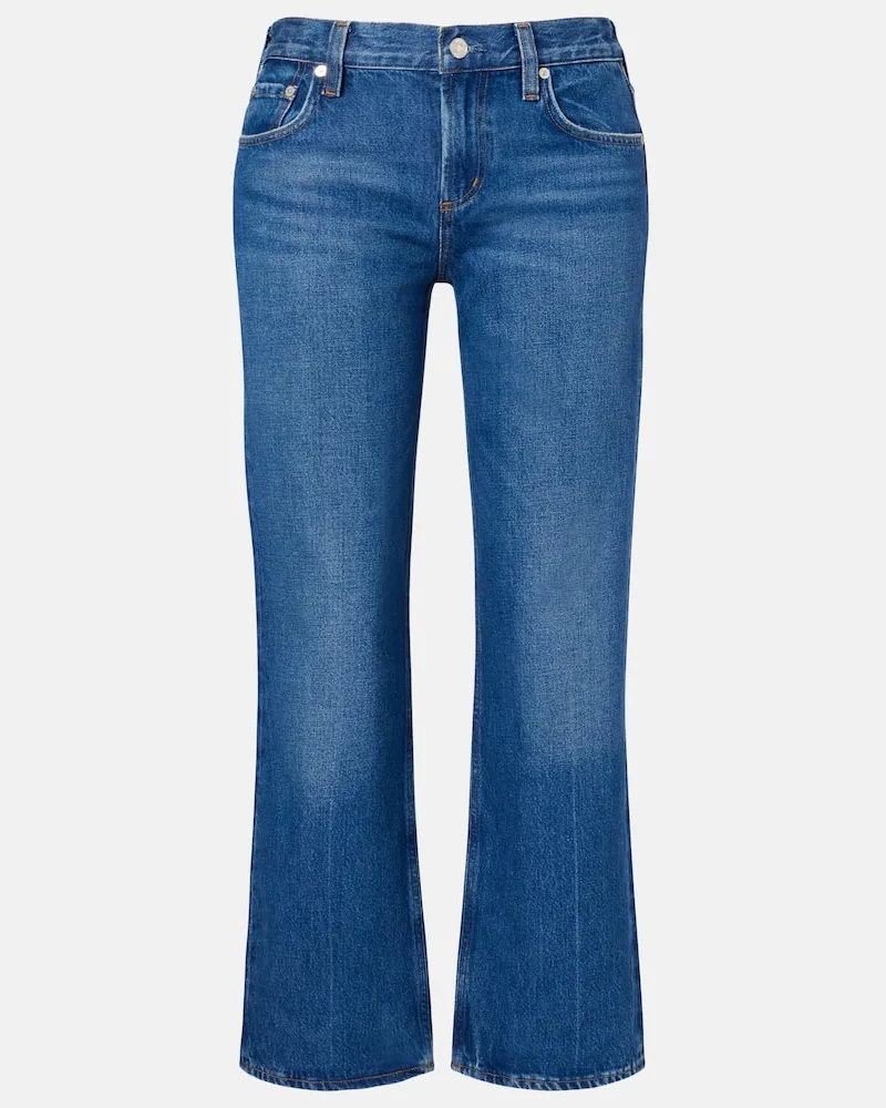 Citizens of humanity Straight Cropped Jeans Faye Vintage Blau