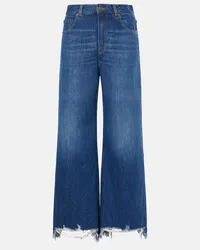 Chloé Chloe Mid-Rise Wide-Leg Jeans Blau