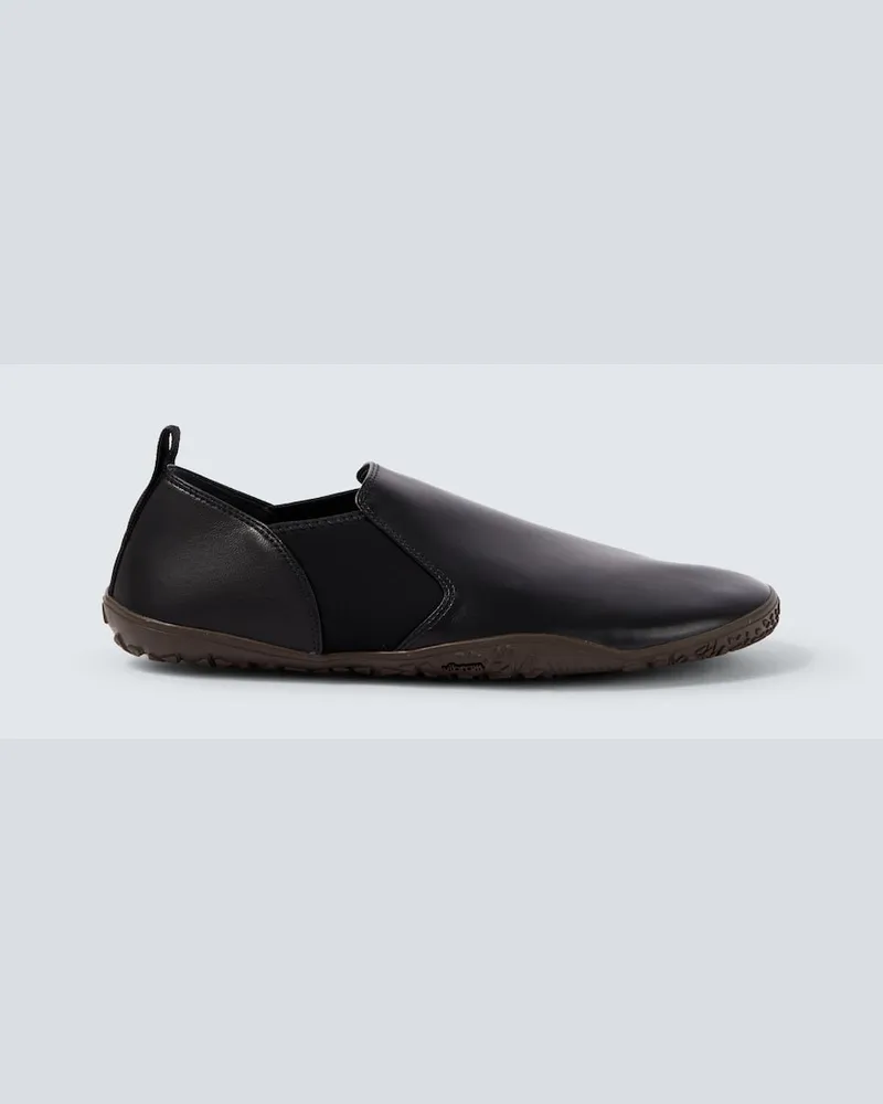 Christophe Lemaire Slip-Ons Vibram aus Leder Schwarz