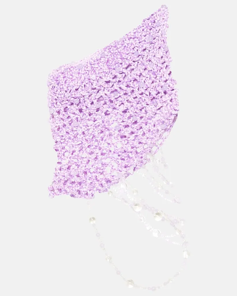 Susan Fang Top aus Häkelstrick Violett