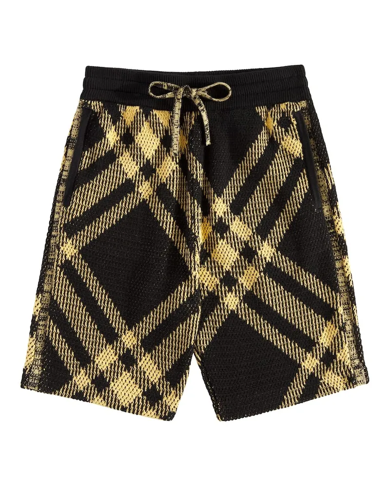 Burberry Shorts Burberry Check aus Baumwolle Schwarz