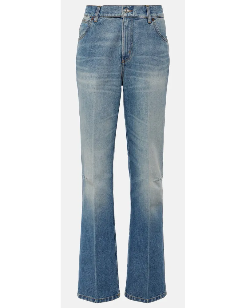 Victoria Beckham Straight Jeans Blau