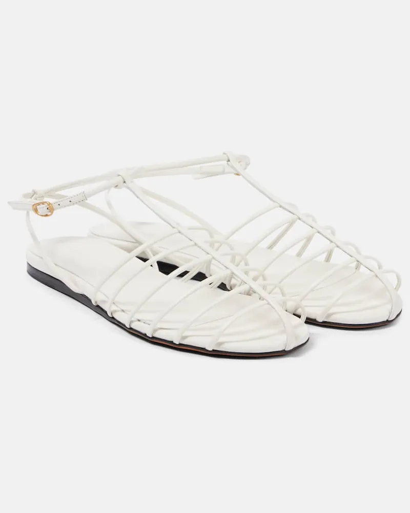 Proenza Schouler Sandalen Tee Cage aus Leder Weiã