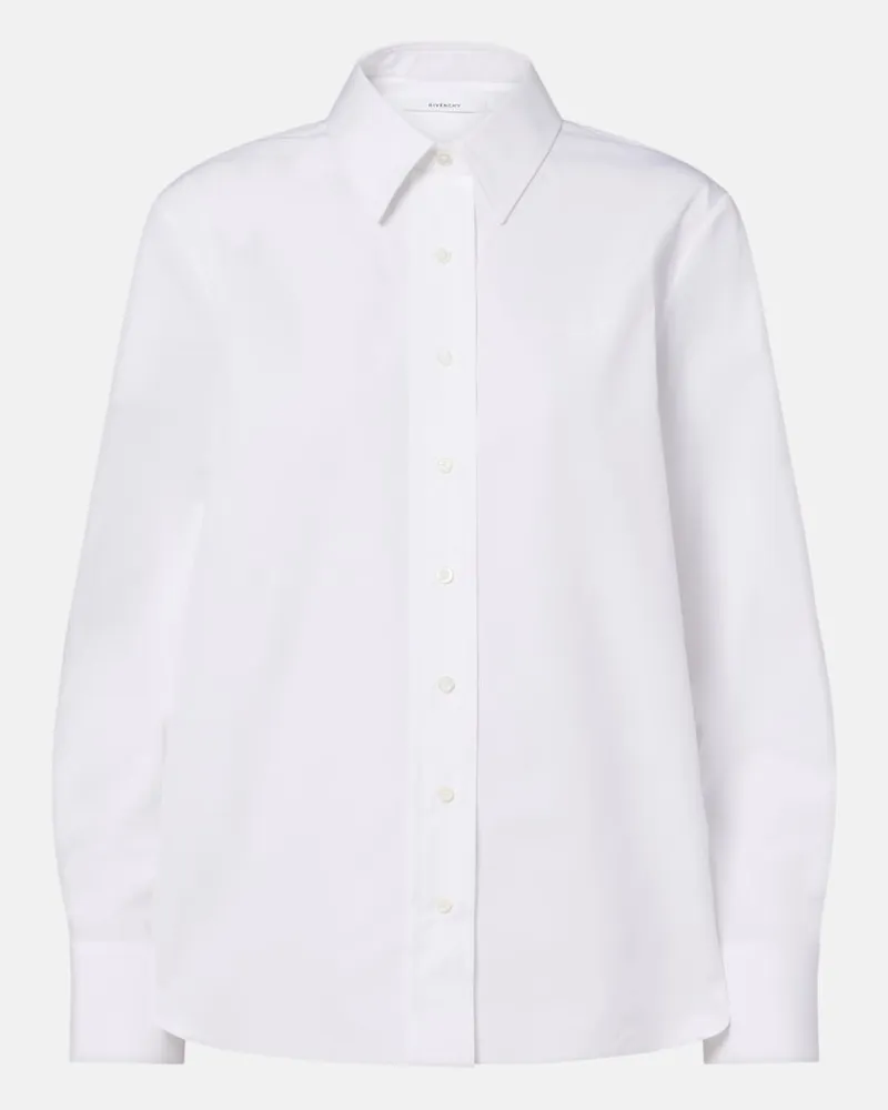 Givenchy Hemd aus Baumwollpopeline Weiß
