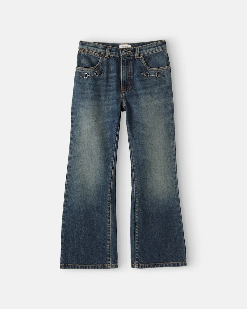 Gucci Jeans Horsebit Blau