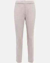 Max Mara Mid-Rise-Hose aus Jersey Grau