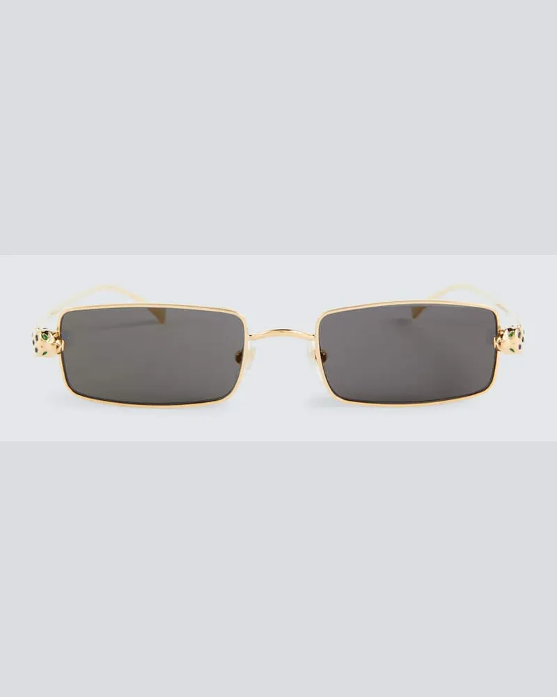 Cartier Verzierte Sonnenbrille Gold