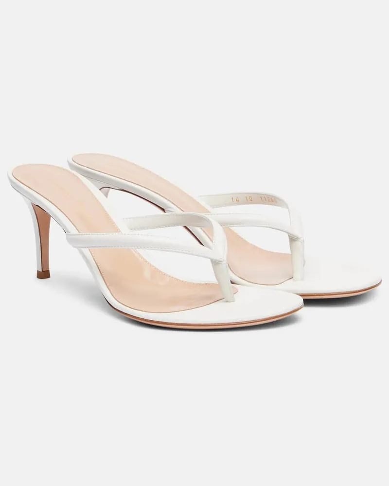 Gianvito Rossi Sandalen Calypso 70 aus Leder Weiß