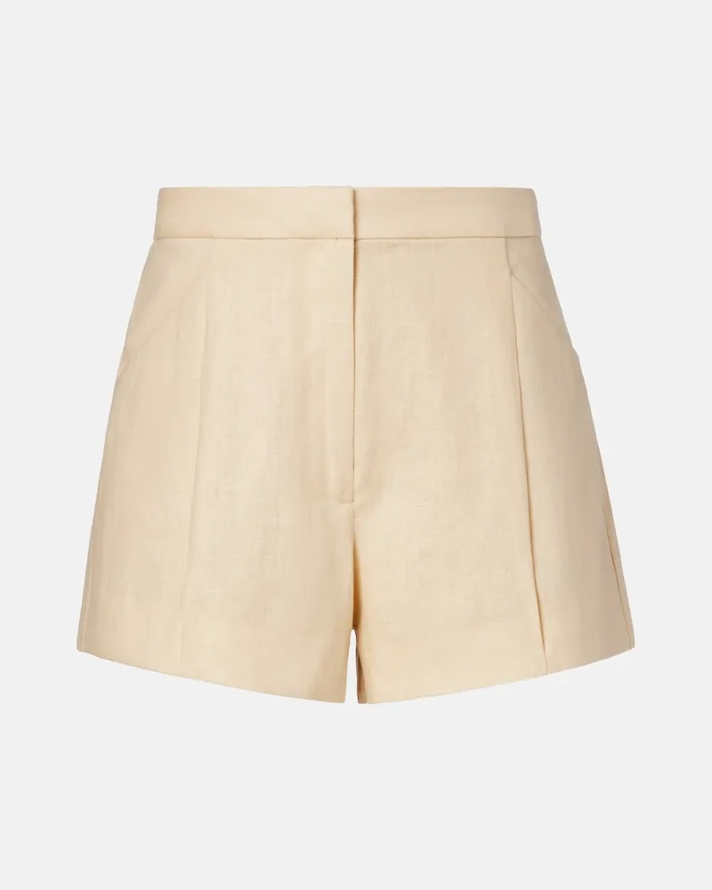 Posse Shorts Rosalie aus Leinen Beige
