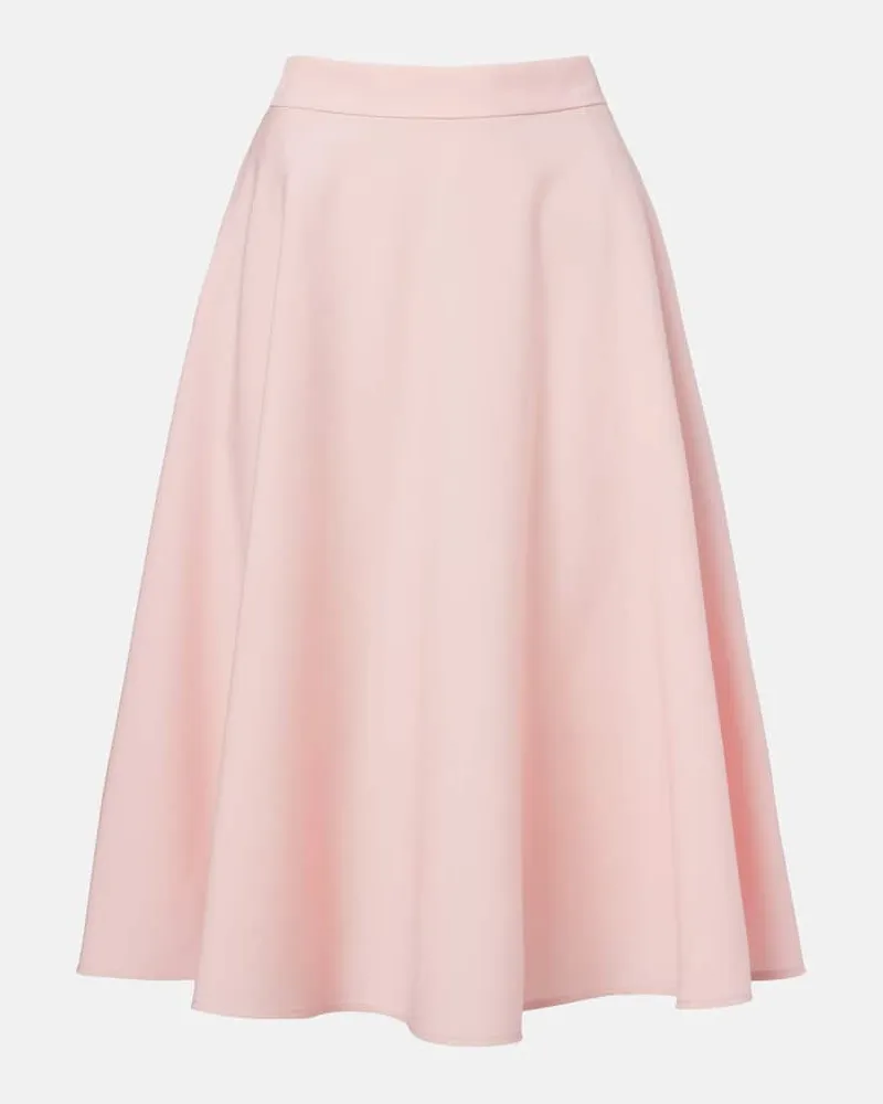 Dolce & Gabbana Midirock aus einem Wollgemisch Rosa