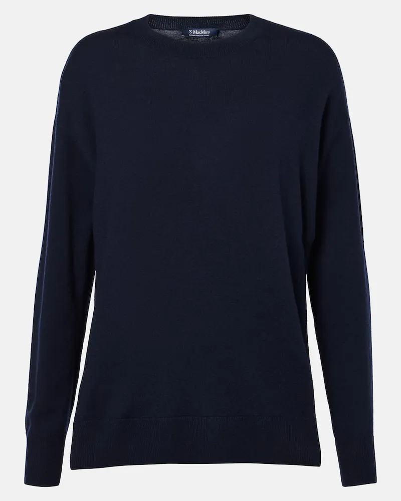 Max Mara Pullover Verona aus Wolle Schwarz