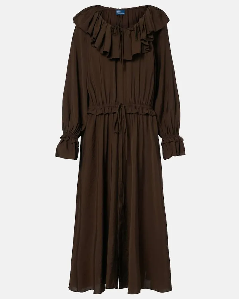 Ralph Lauren Midikleid Braun