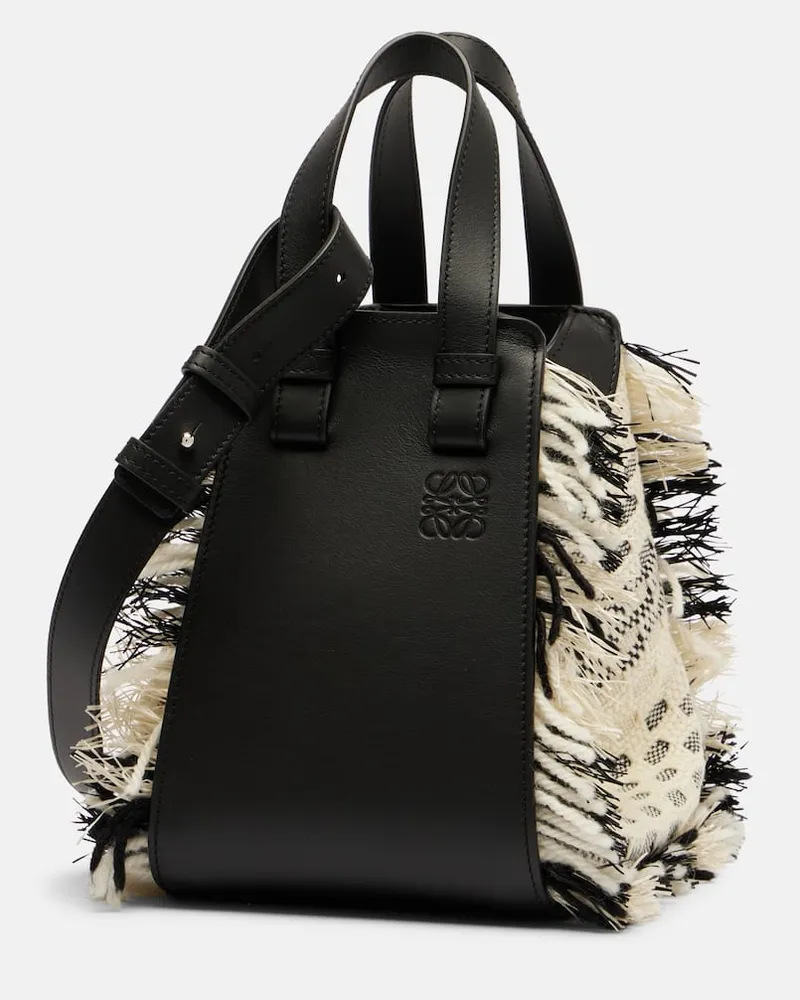 Loewe Bucket Bag Hammock Compact aus Leder Schwarz