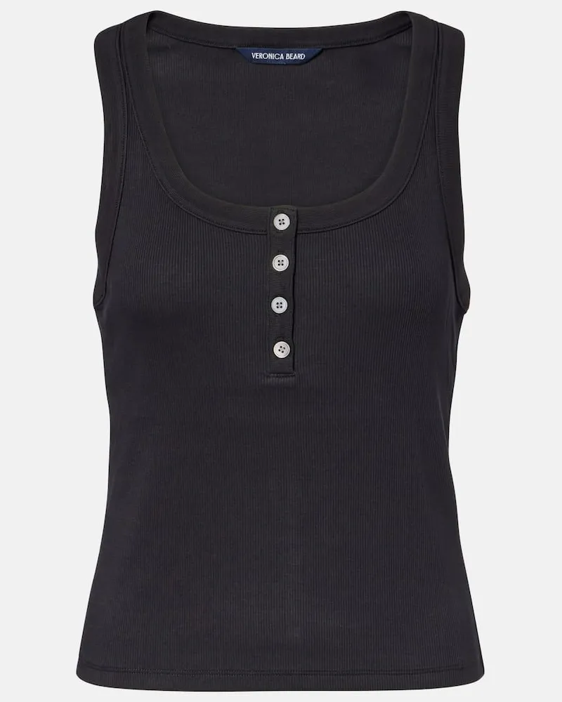 Veronica Beard Top Abbott aus einem Baumwollgemisch Schwarz