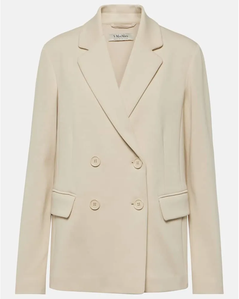 Max Mara Blazer Scrigno aus Jersey Weiss