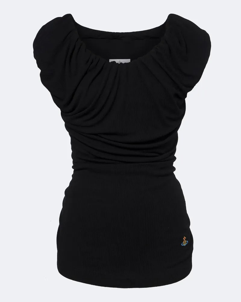 Vivienne Westwood Top Ginnie aus Jersey Schwarz