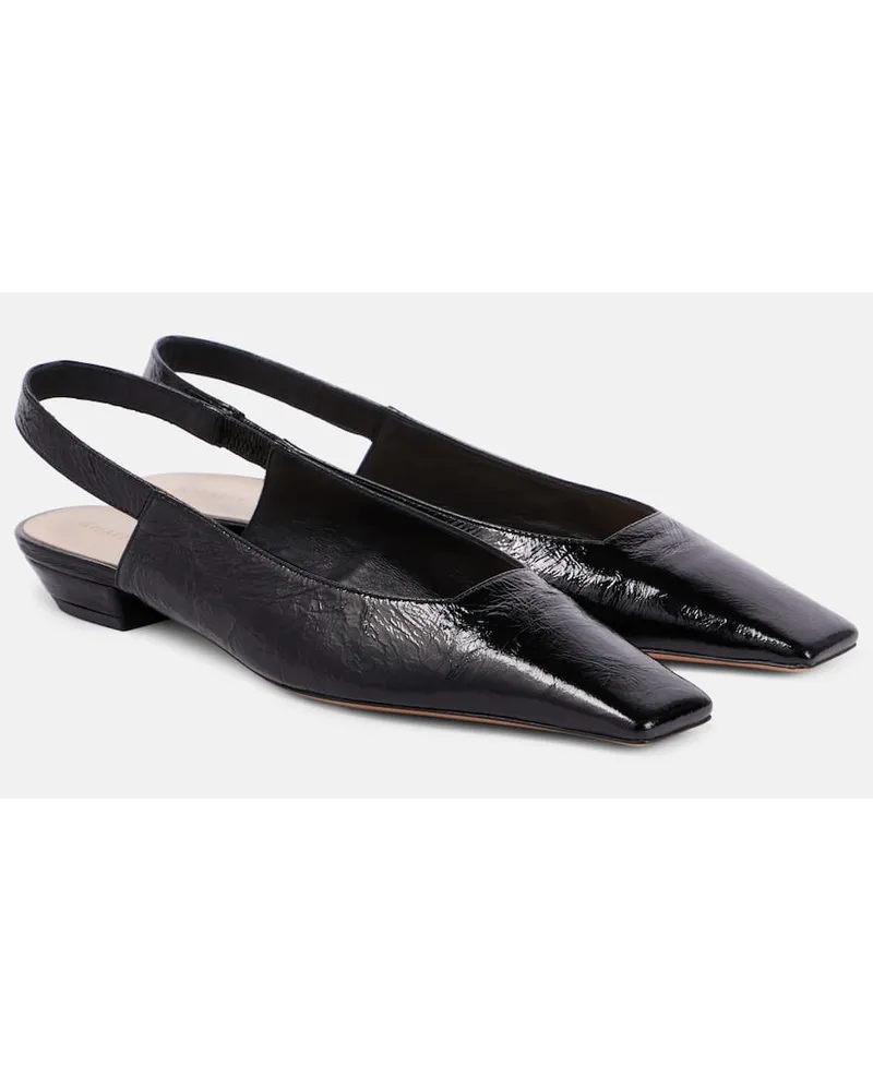 KHAITE Slingback-Ballerinas Colin aus Leder Schwarz