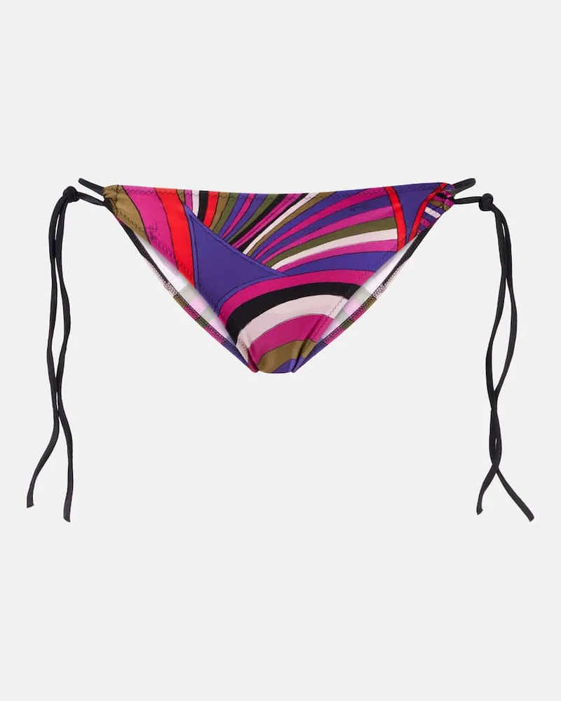 Emilio Pucci Bedrucktes Bikini-Höschen Iride Multicolor
