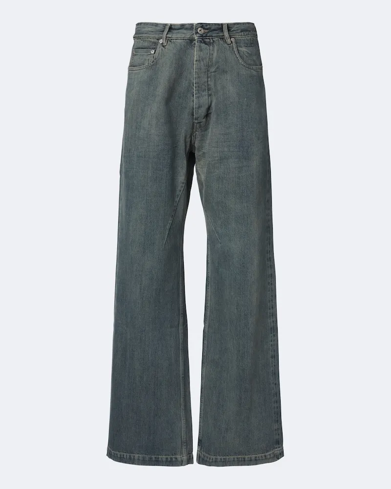 Rick Owens DRKSHDW Wide-Leg Jeans Geth Blau