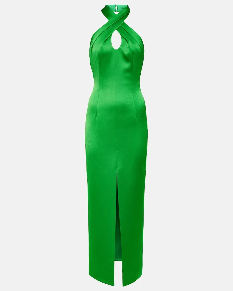 RASARIO Midikleid aus Satin Grün