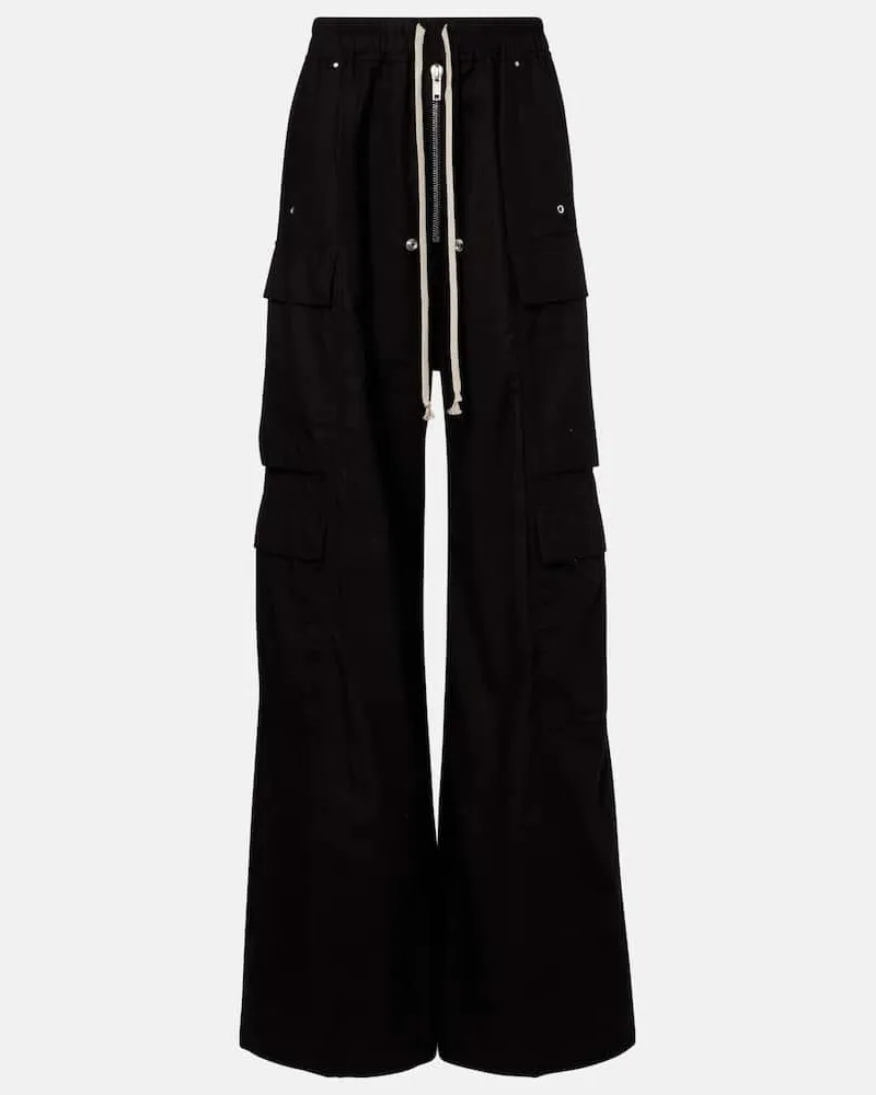 Rick Owens Cargohose Belas aus Baumwolle und Wolle Schwarz