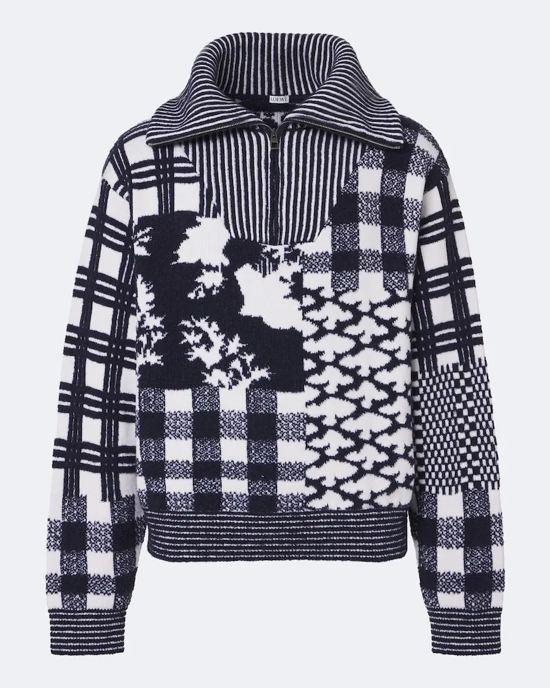 Loewe X Cosima von Bonin Pullover aus Strick Blau