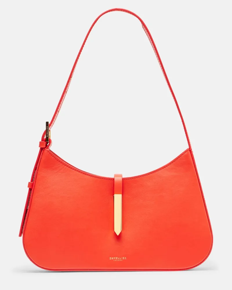 DeMELLIER Schultertasche Tokyo aus Leder Rot