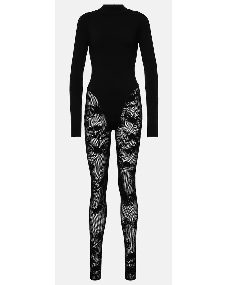 Alaïa Alaïa Bodysuit aus einem Wollgemisch Schwarz