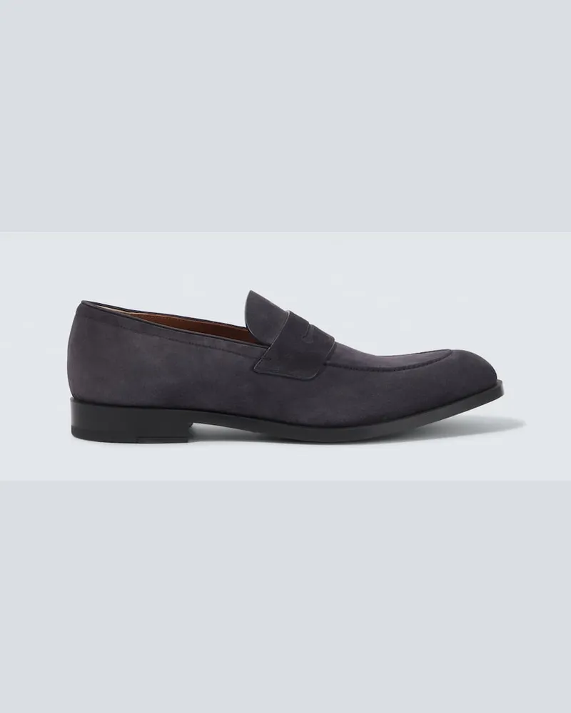 Ermenegildo Zegna Loafers New Classic aus Leder Blau