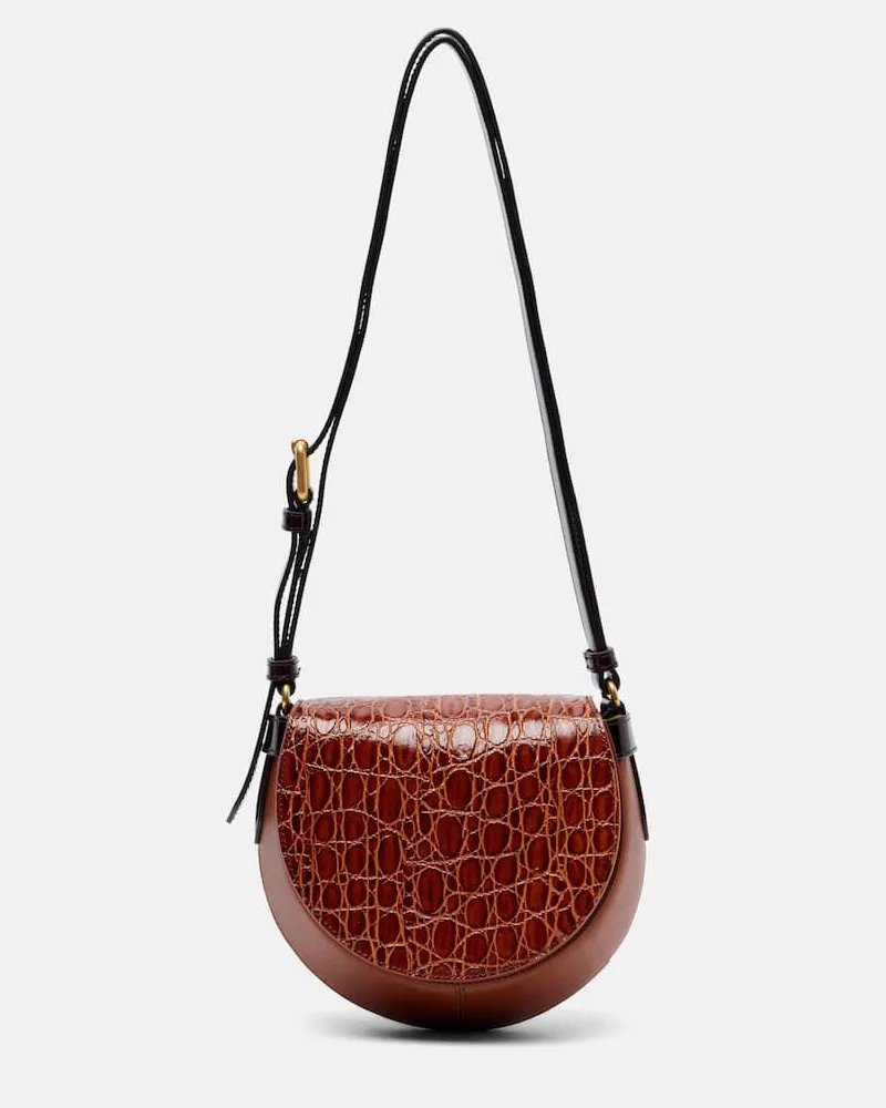 Dries van Noten Tasche aus Leder Braun