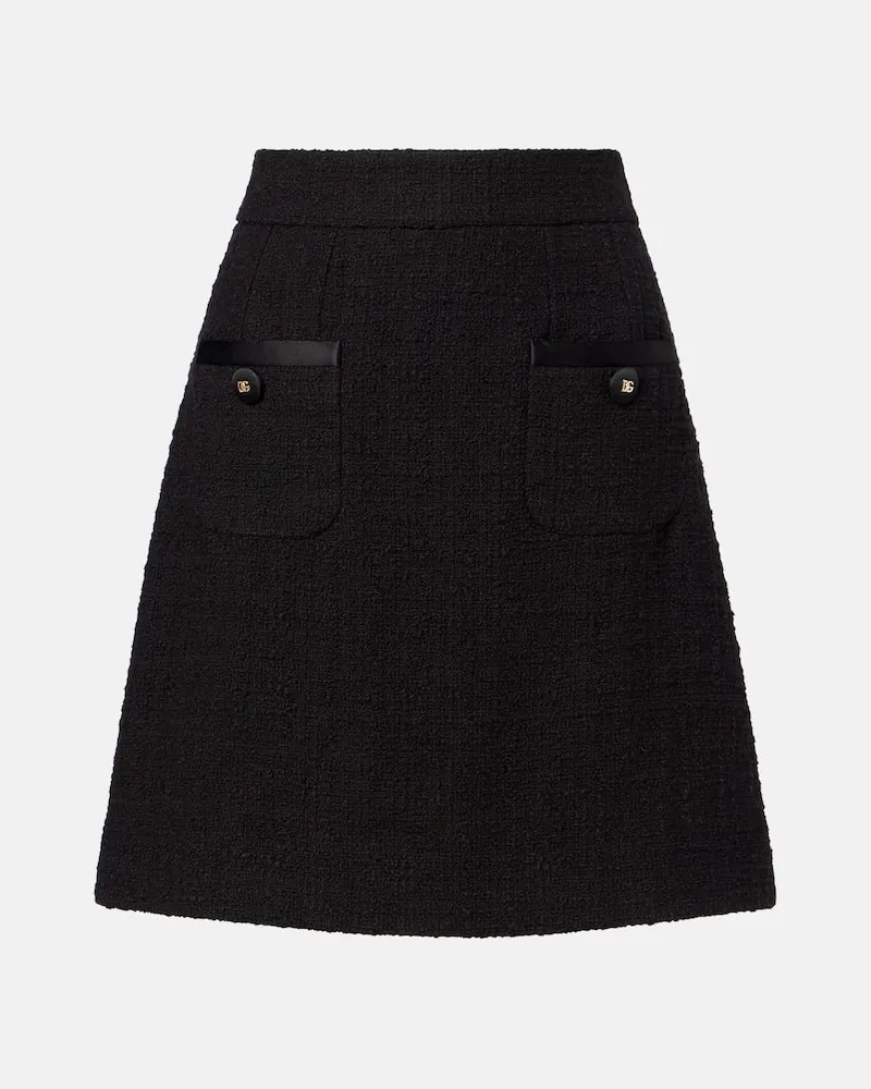 Dolce & Gabbana Minirock aus einem Baumwollgemisch Schwarz