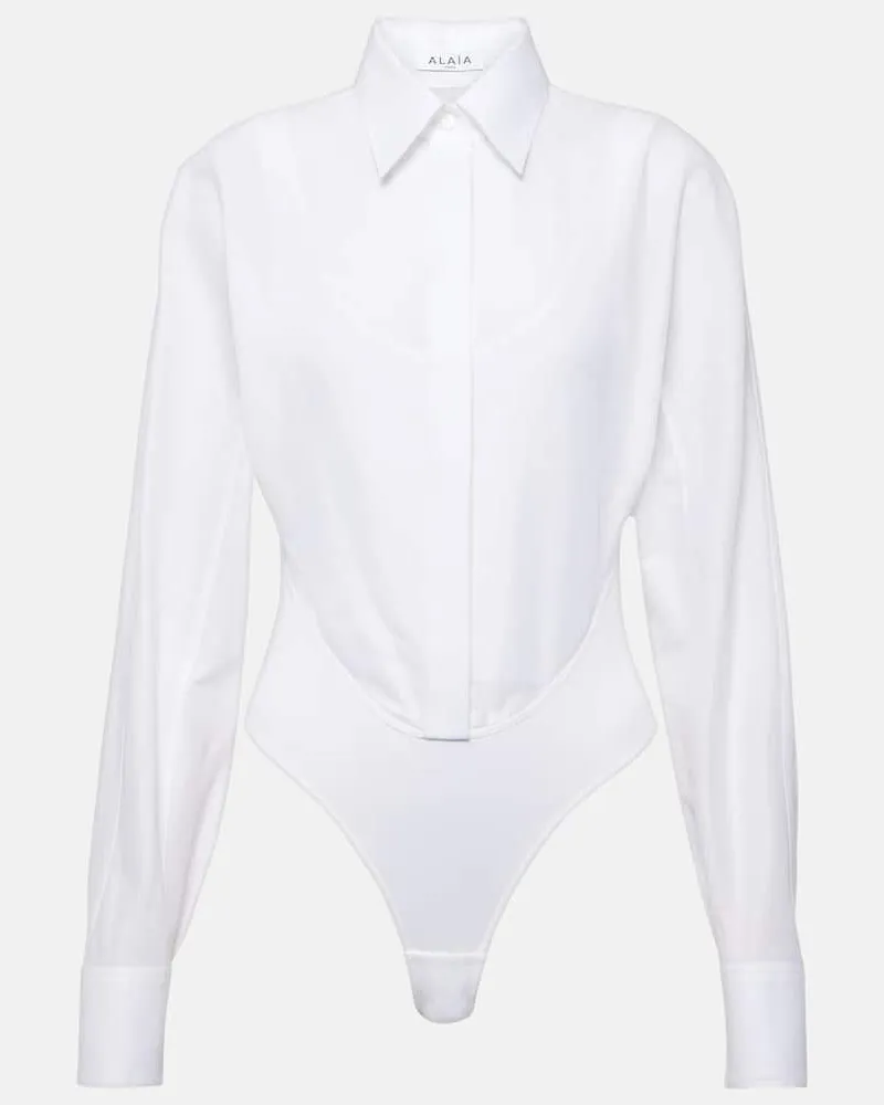 Alaïa Alaïa Body aus Baumwolle Weiß
