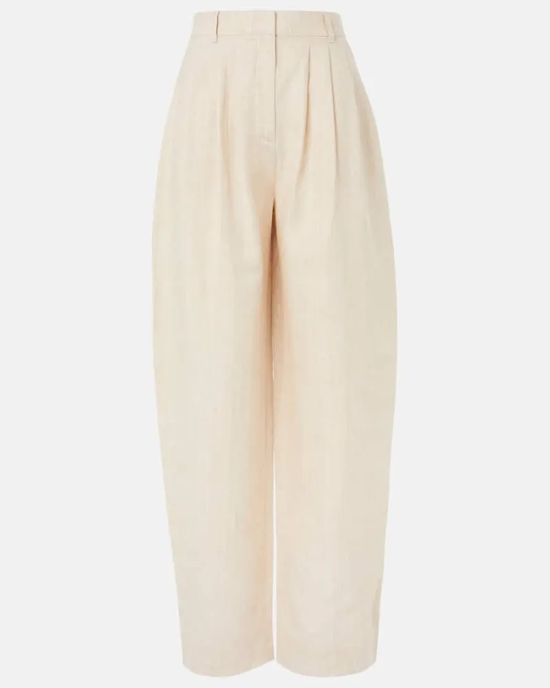 Posse Hose Lucille aus Leinen Beige
