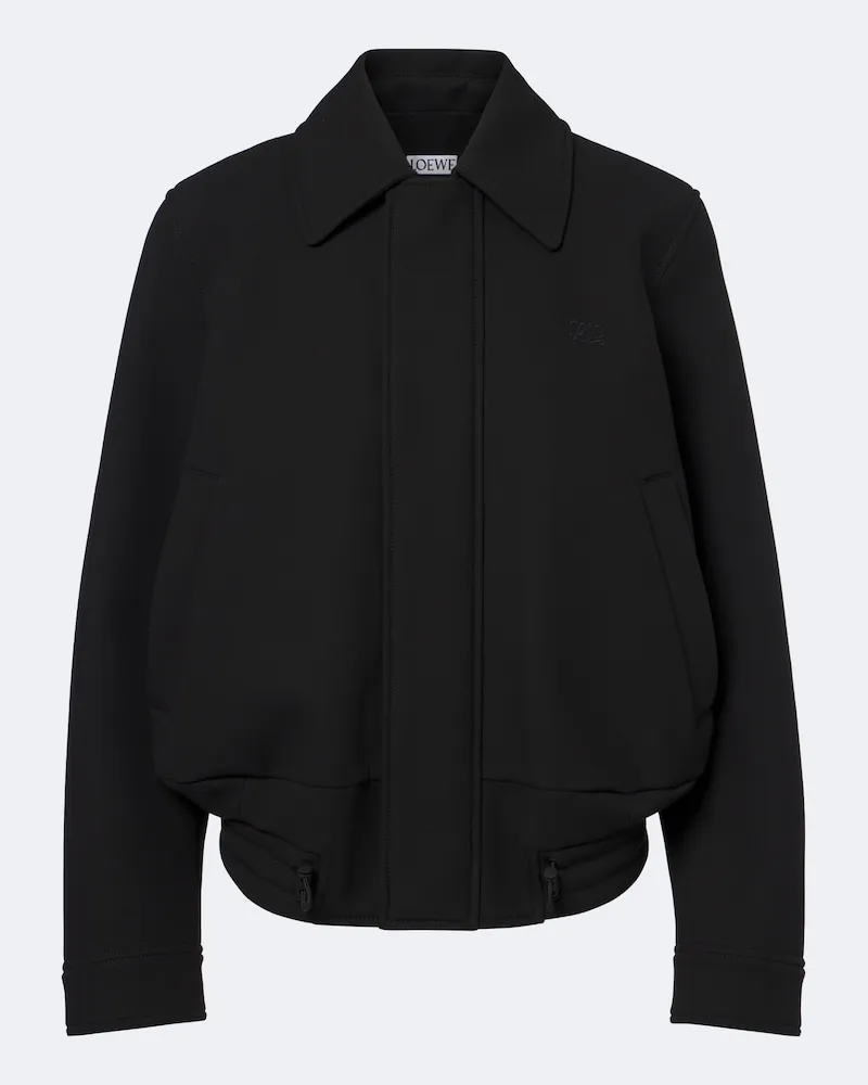 Loewe Blouson Double L aus Baumwolle Schwarz