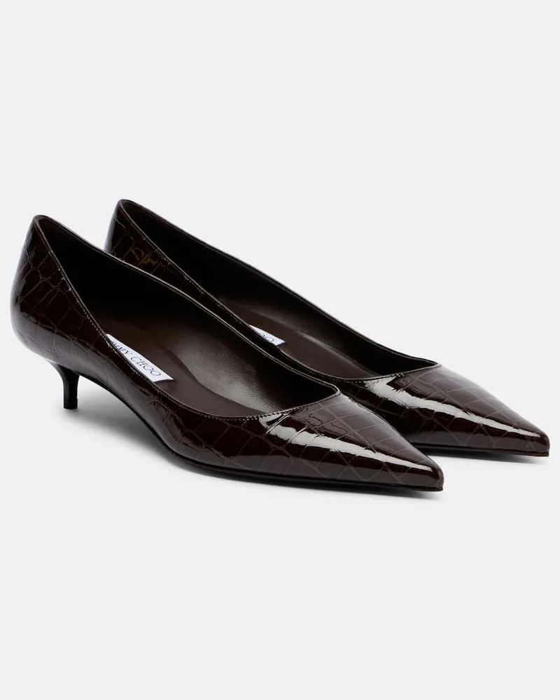 Jimmy Choo Pumps Amelia 35 aus Leder Braun