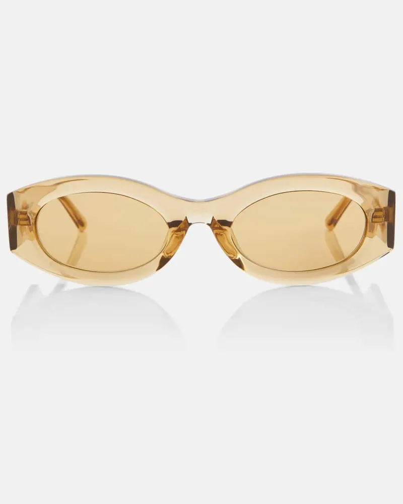 ATTICO X Linda Farrow Sonnenbrille Berta Gelb