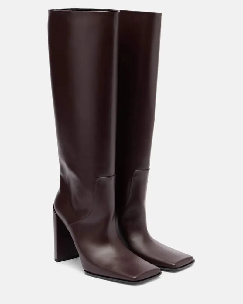 Alaïa Alaïa Stiefel 90 aus Leder Braun